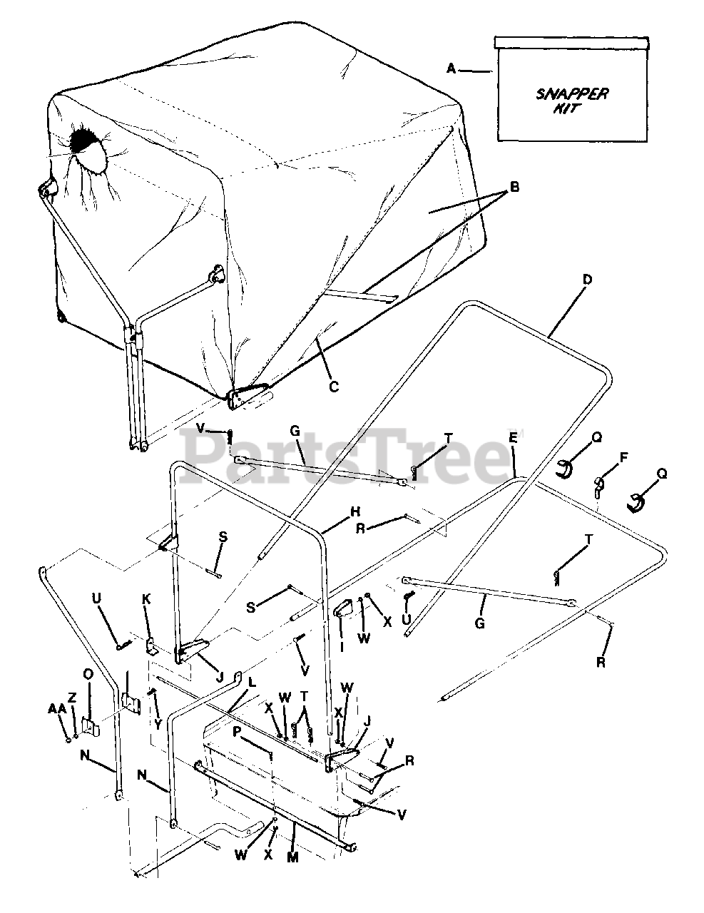 Snapper 28083 (89594) Snapper 28" RearEngine Riding Mower, 8hp BagN