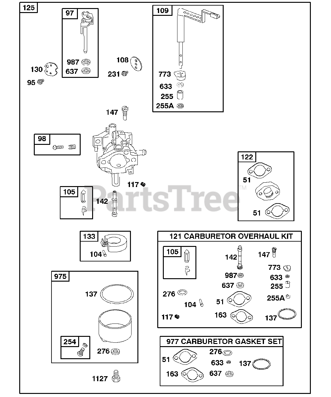 Briggs & Stratton 1184320151B1 Briggs & Stratton Horizontal Engine