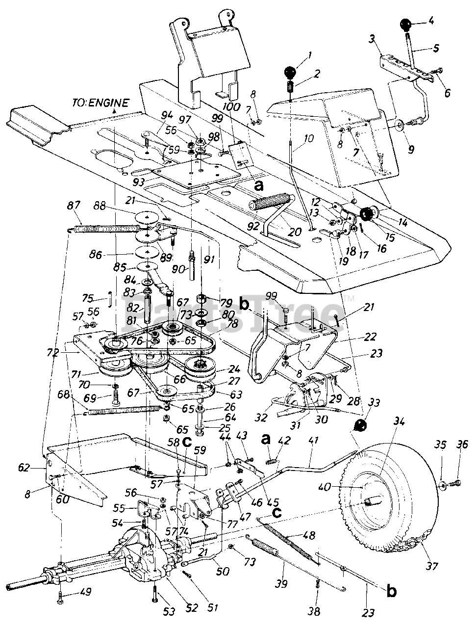 Cub Cadet 1106 (137519100) Cub Cadet RearEngine Riding Mower (1987
