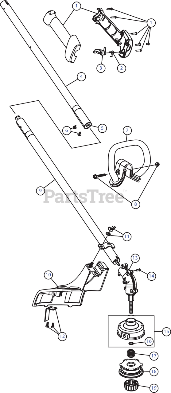 Murray M 2510 (41DDZ03C758) Murray String Trimmer General Assembly