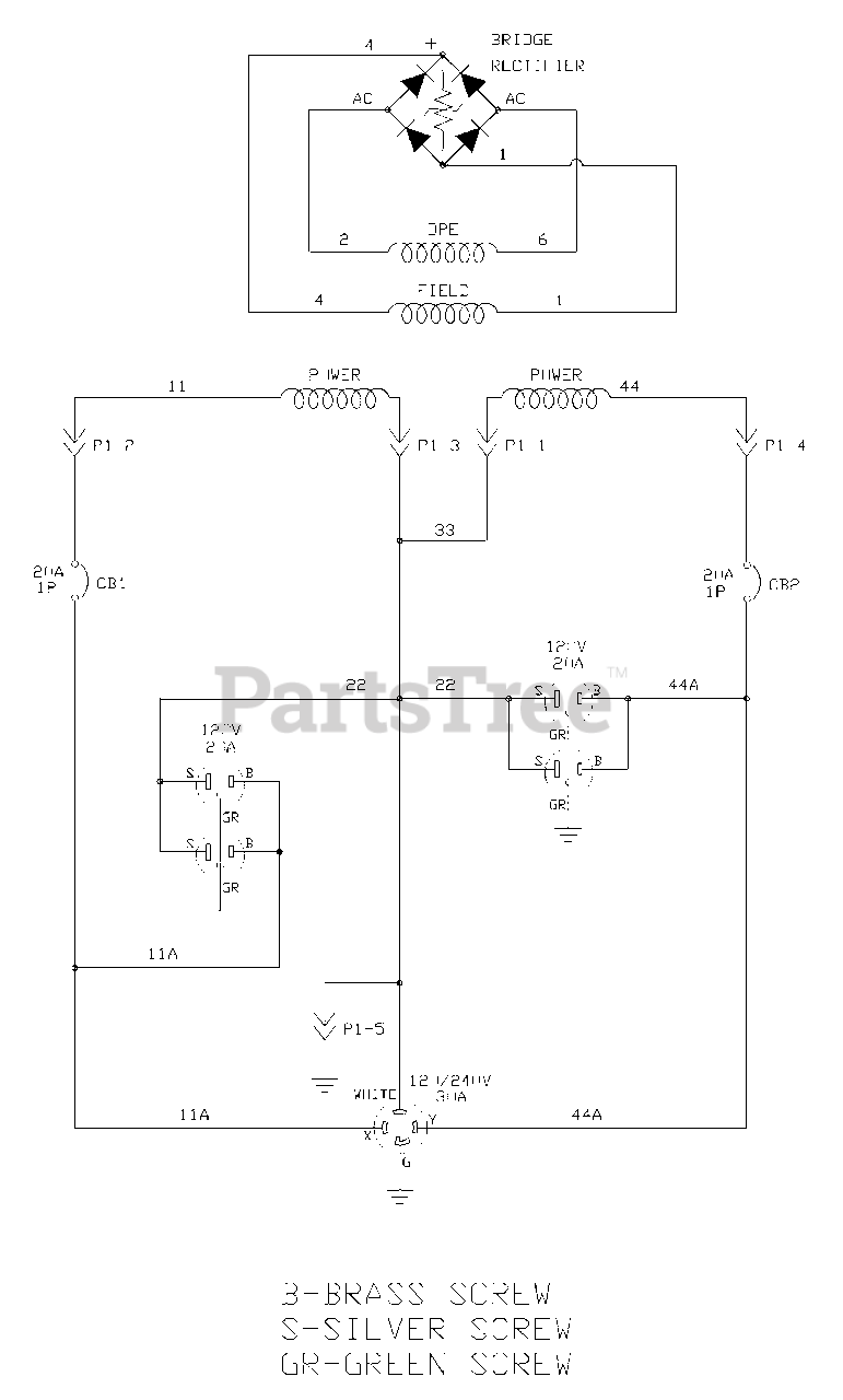 Generac 18920 Generac 5,000 Watt Portable Generator Wiring Schematic