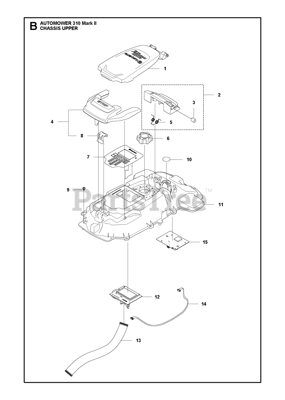 Husqvarna 310 Mark II Husqvarna Automower Robotic Lawn Mower CHASSIS