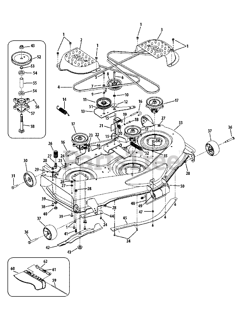 Cub Cadet SLTX 1050 (13AQ92AP010) - Cub Cadet 50