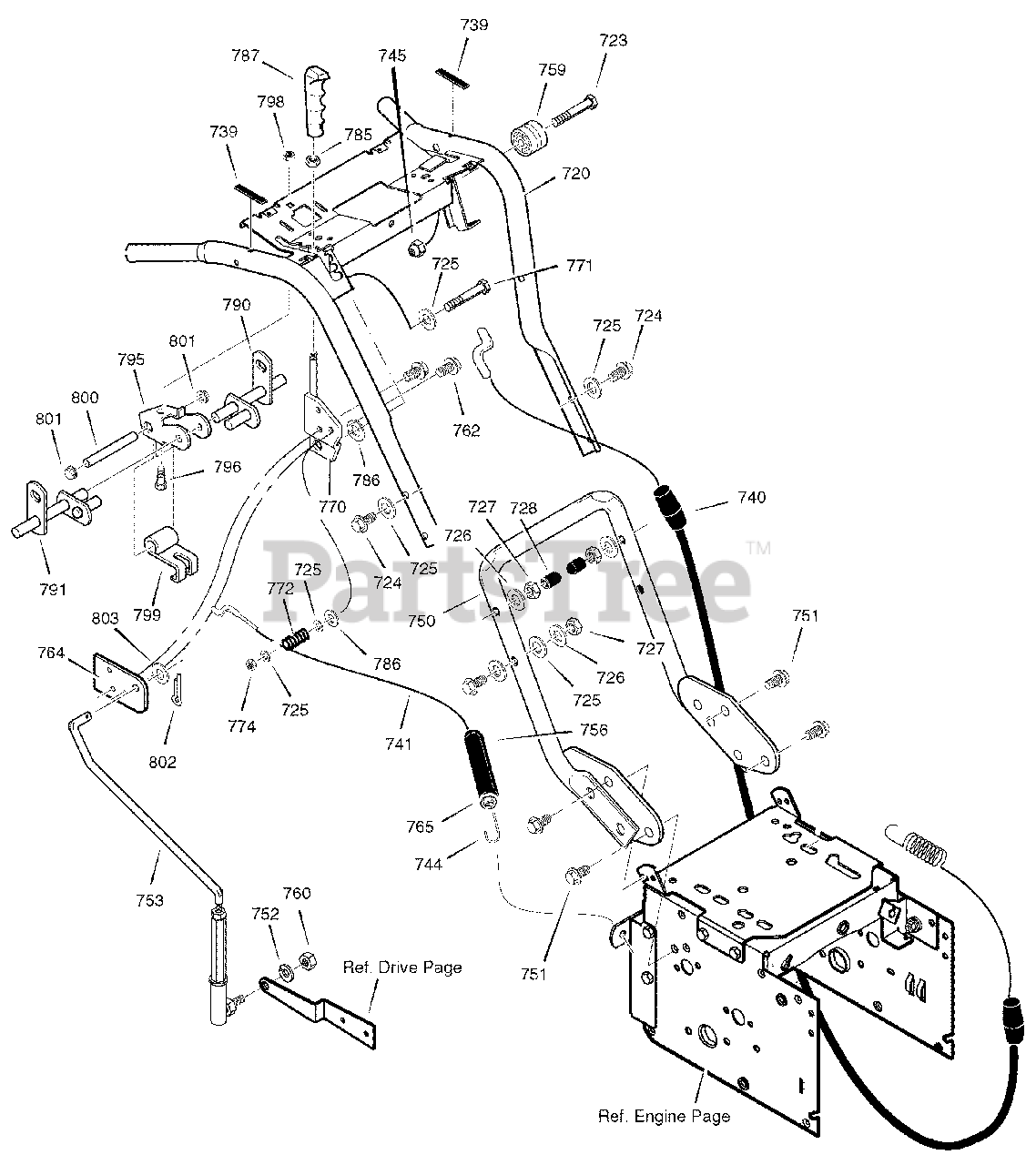 Frontier ST1332 (632130x16D) Frontier 32" Snow Thrower (2005) Handle