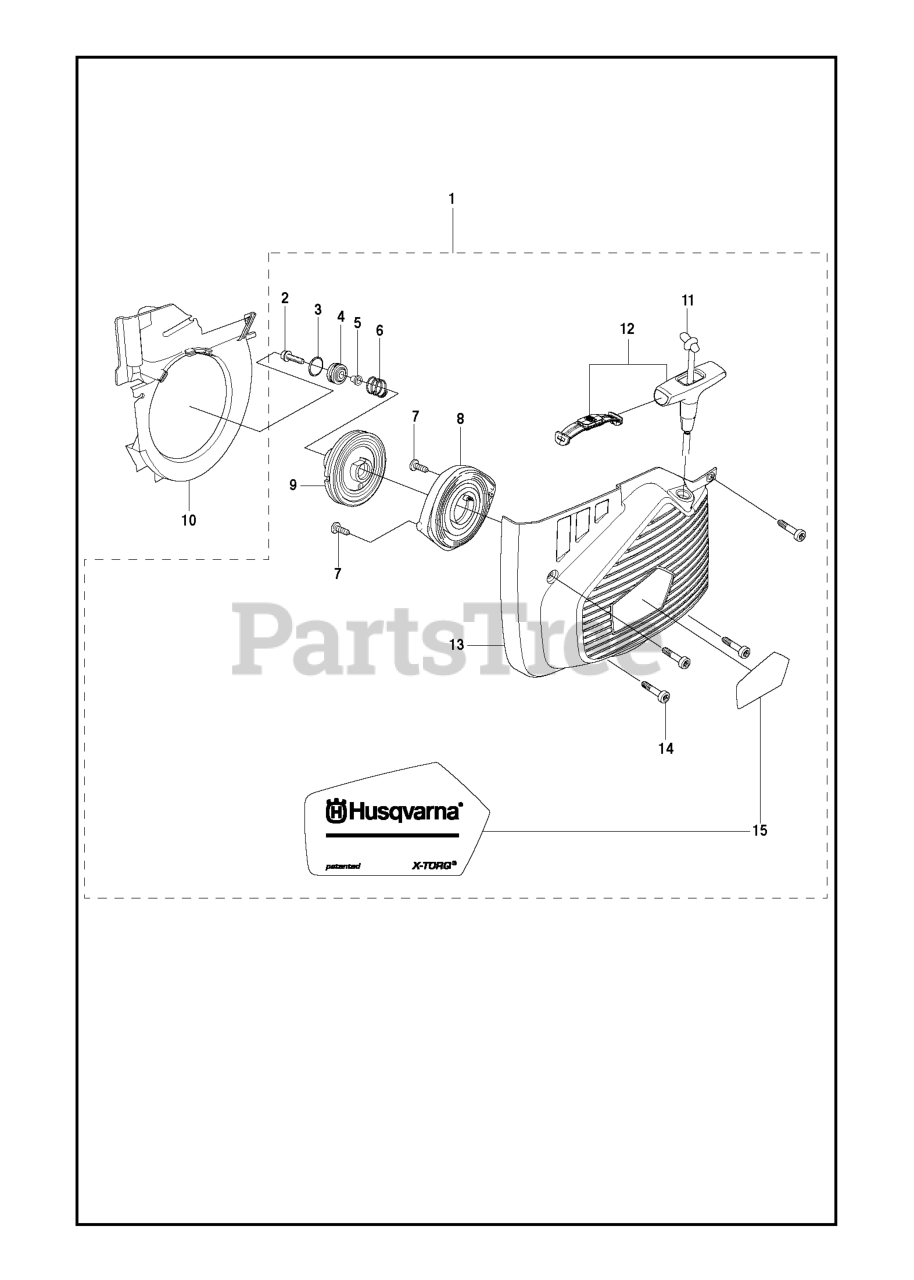 Husqvarna K 970 Husqvarna CutOff Saw (201607) STARTER Parts Lookup
