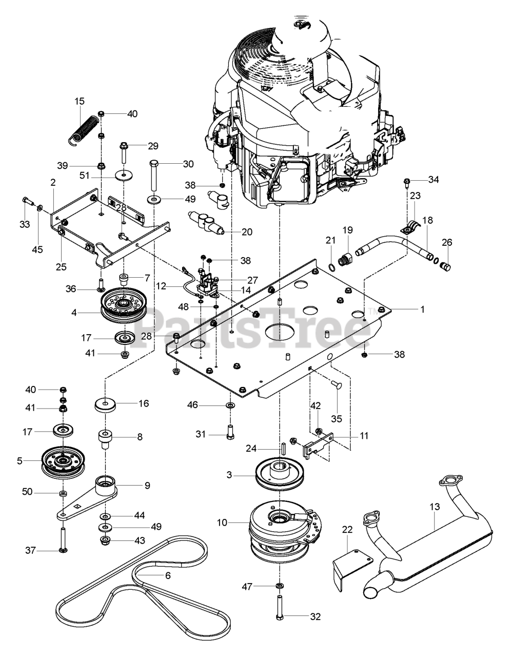 Husqvarna MZT 61 BF (96717701000) Husqvarna 61" ZeroTurn Mower