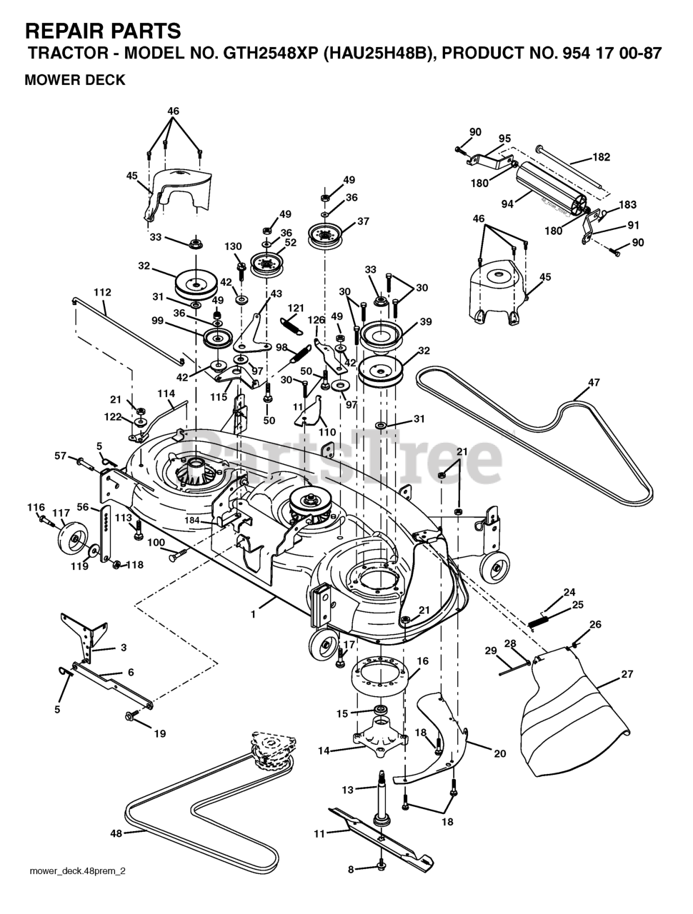 Husqvarna GTH 2548 XP (954170087B) Husqvarna 48