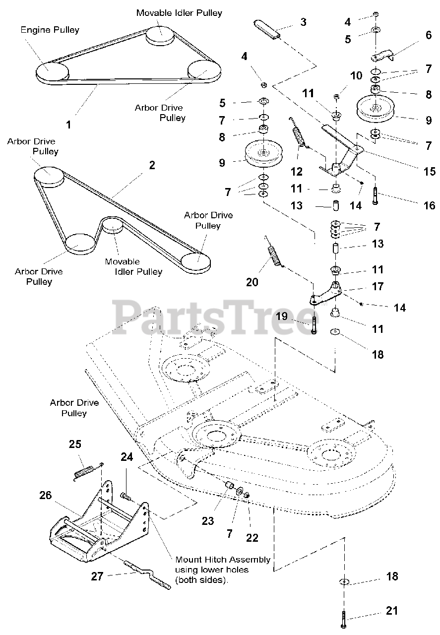 Simplicity 1692688 Simplicity 50 Mower Deck 44 And 50 Mower Deck