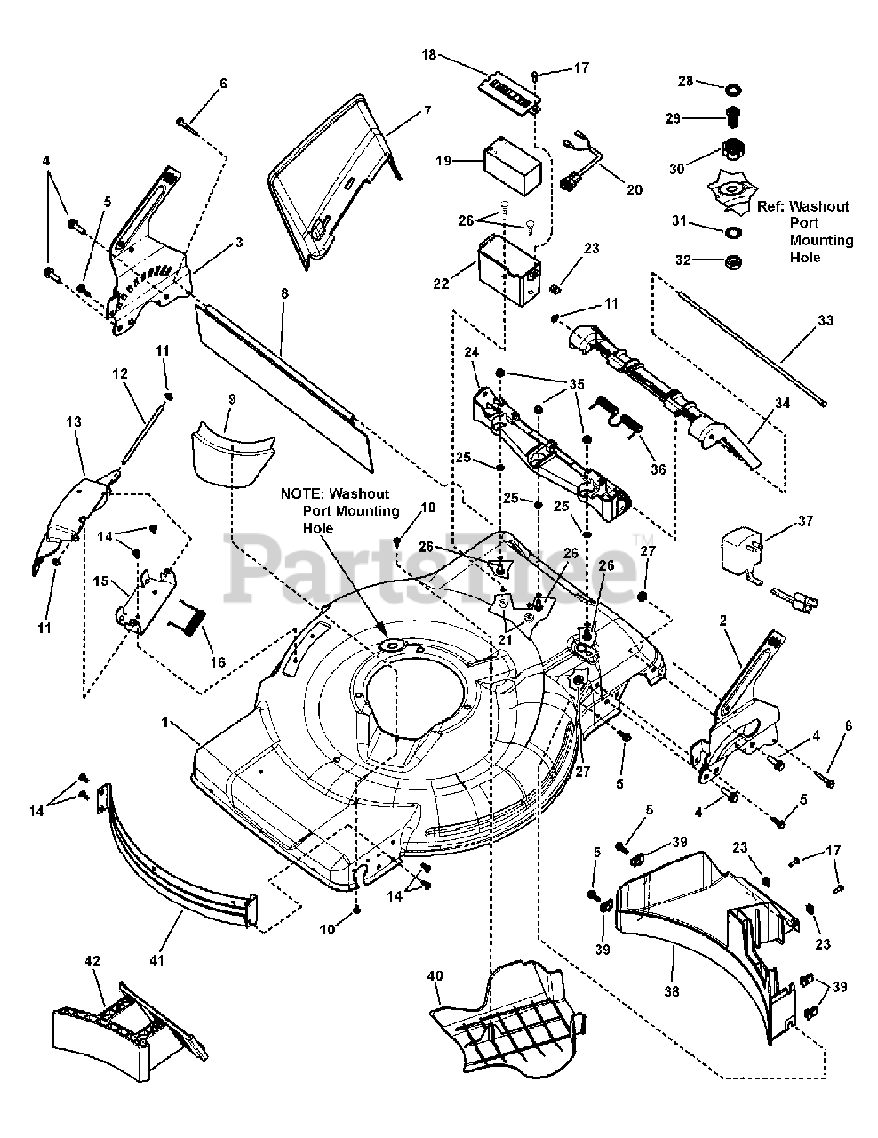 Brute BTXPV22700E (7800662) Brute 22" WalkBehind Mower (2010) Deck
