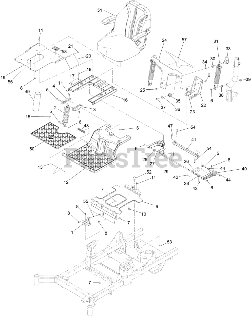 Exmark RAS708GEM523C3 Exmark 52" Radius SSeries ZeroTurn Mower