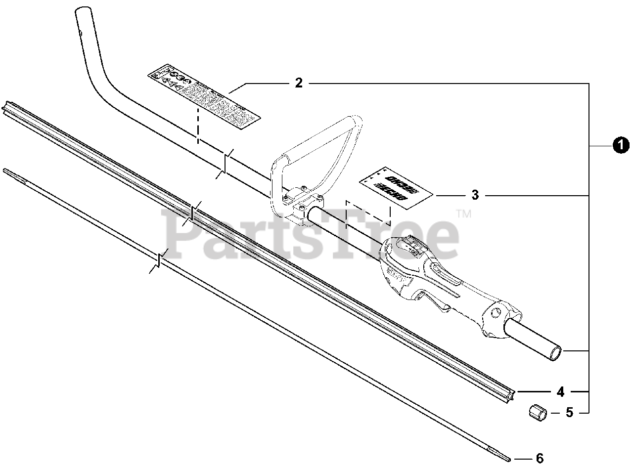 Echo PE-2620 - Echo Edger (SN: T89715001001 - T89715999999) Main Pipe