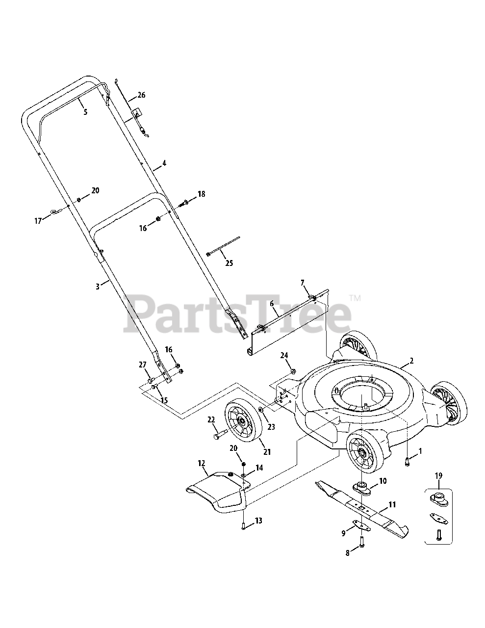 Bolens 11A 020W765 Bolens Walk Behind Mower 2014 General