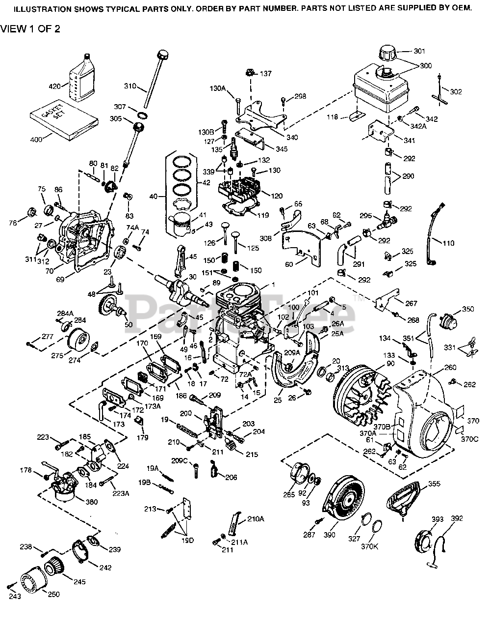Tecumseh H30 35387y Tecumseh Engine Engine Parts List 1 Parts Lookup