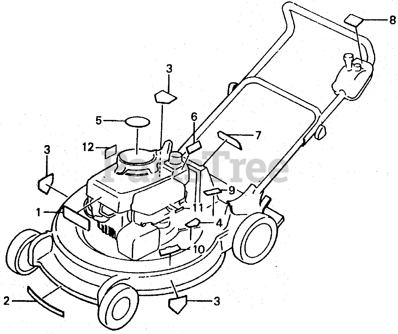 Honda HR21 SXA (HR21) Honda 21" WalkBehind Mower, Made in Japan (SN