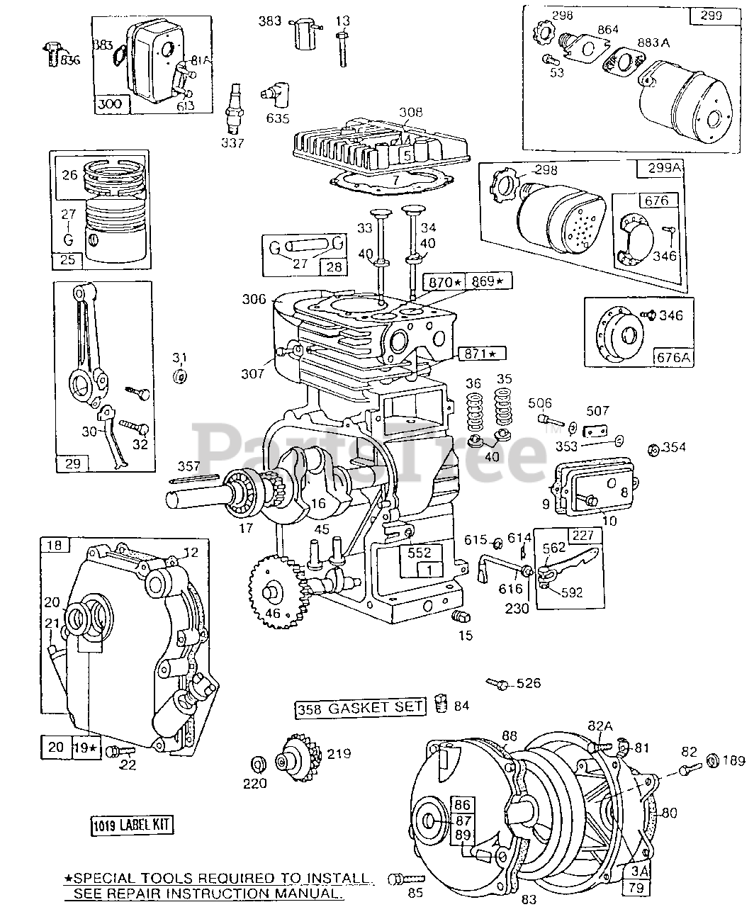 Briggs & Stratton 112231-0811-01 - Briggs & Stratton Horizontal