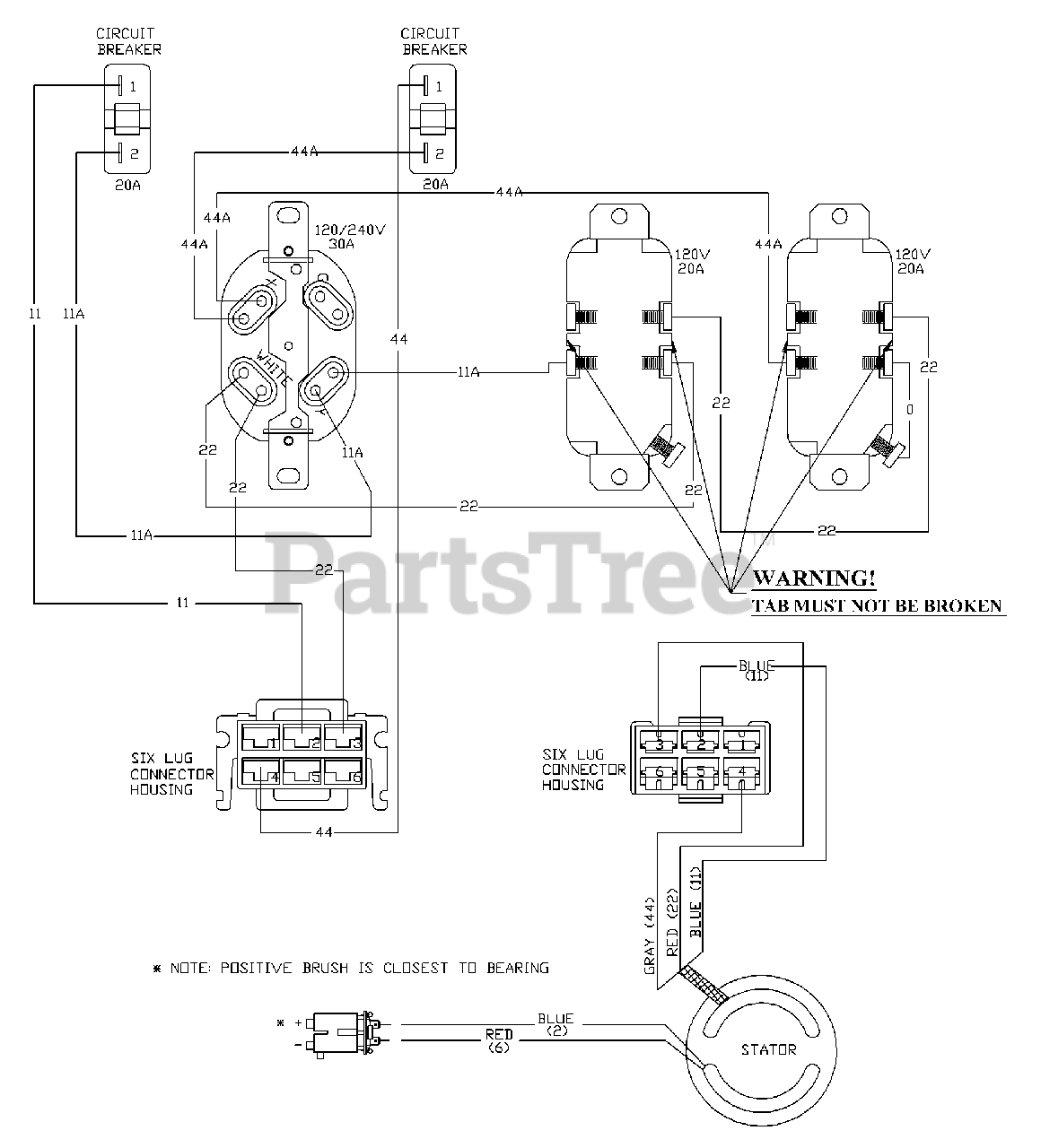 PowerBoss 16420 PowerBoss 5,500 Watt Portable Generator Wiring