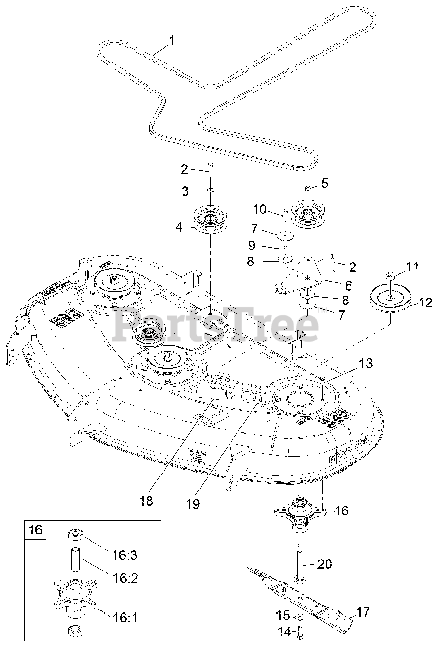 Exmark Quest 50 Drive Belt Diagram