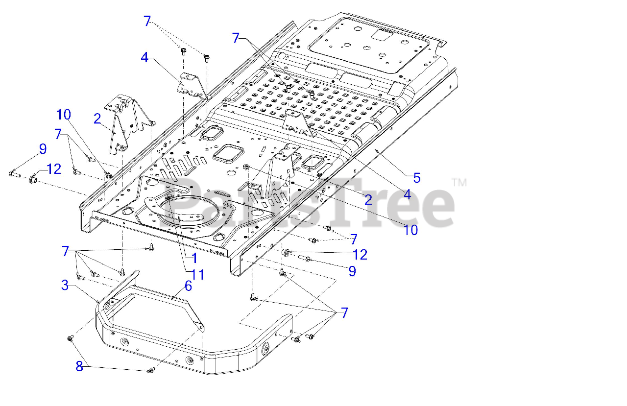 Craftsman 247.204113 17BKCACS099 Craftsman Z6000 Zero Turn Mower 2019 Frame Parts Lookup with Diagrams PartsTree