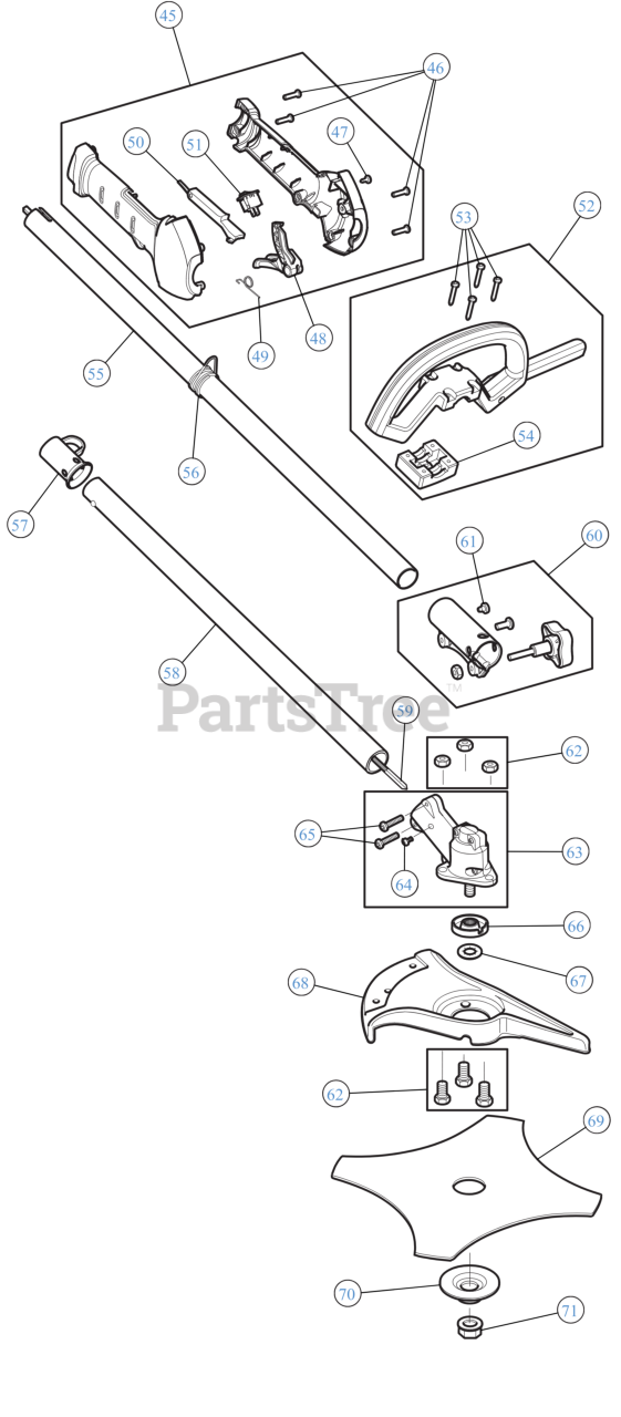 Cub Cadet Bc490 Trimmer Parts Diagram