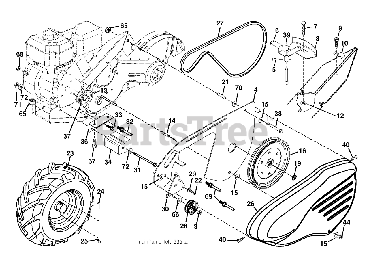 Husqvarna DRT 900 H (96093001204) Husqvarna RearTine Tiller (2013