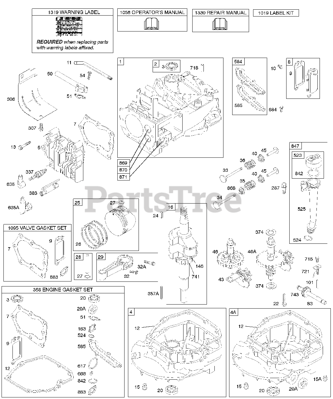 NZBUY Compatibile Con Briggs & Stratton 122H02 127702 Kit Guarnizioni Guarnizioni Carburatore Motore Quantum 498965 698056 Sostituzione Parti - Foto 12