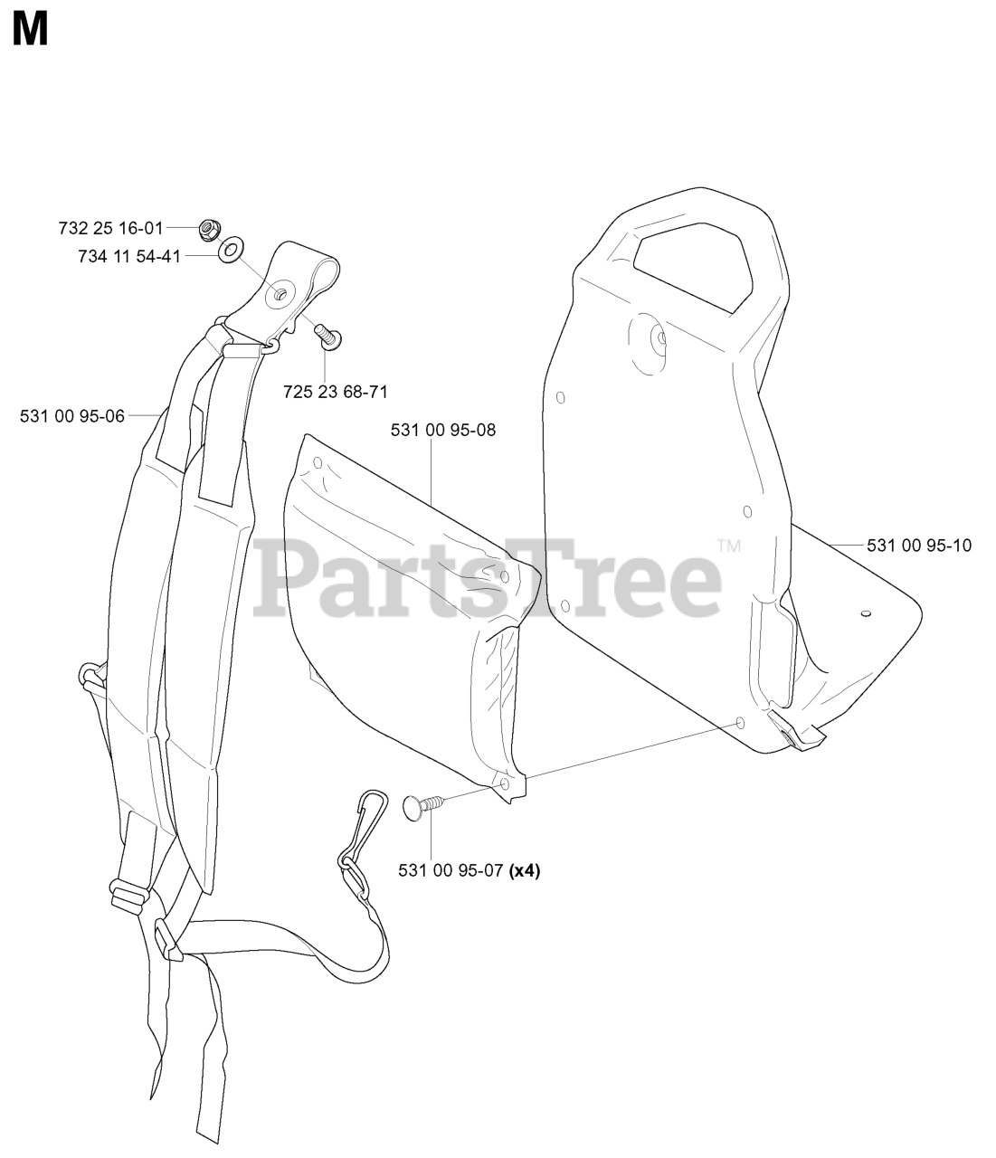 Husqvarna 125 BT Husqvarna Backpack Blower (SN 20041800001 & Above