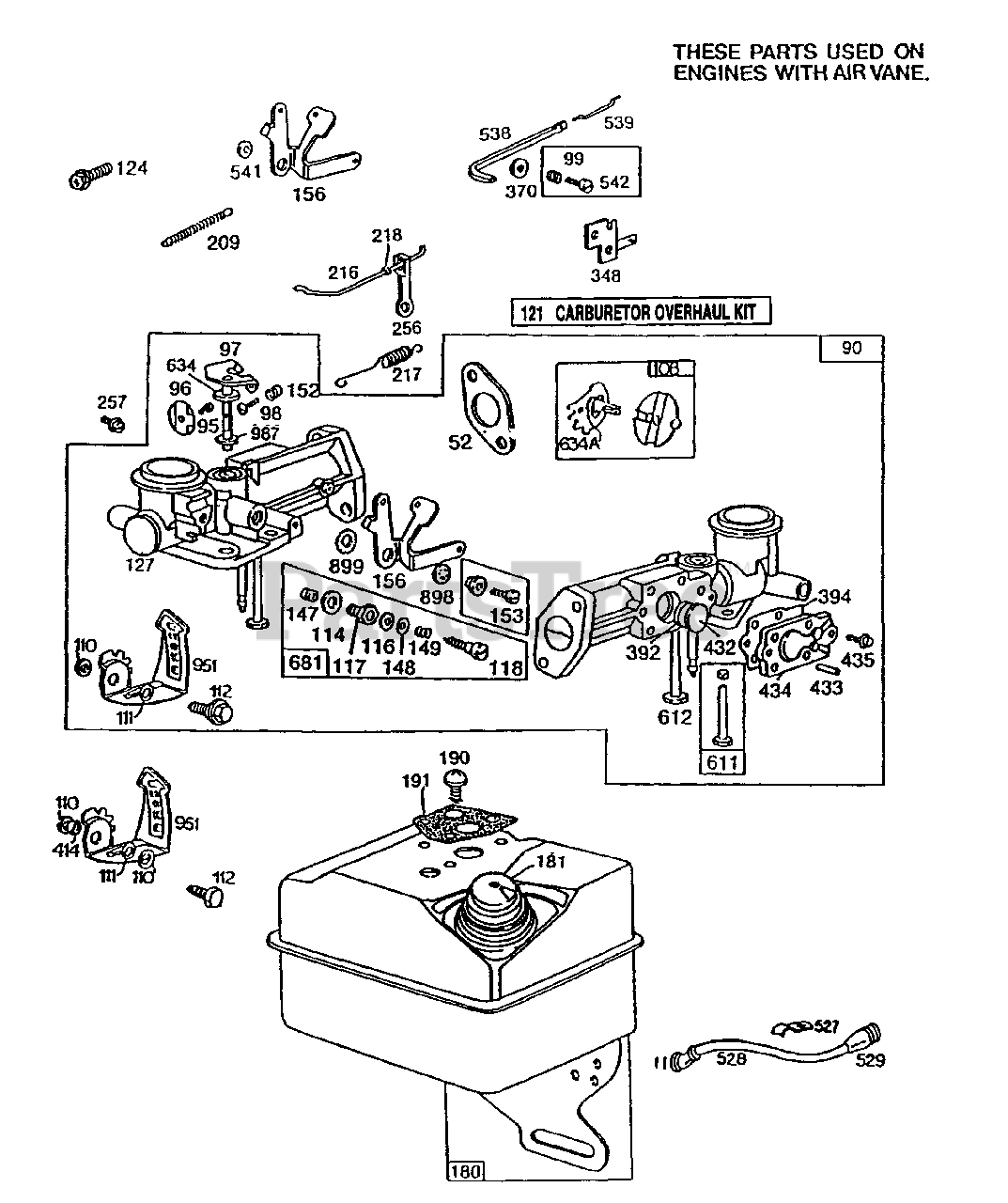Briggs & Stratton 82232013801 Briggs & Stratton Horizontal Engine