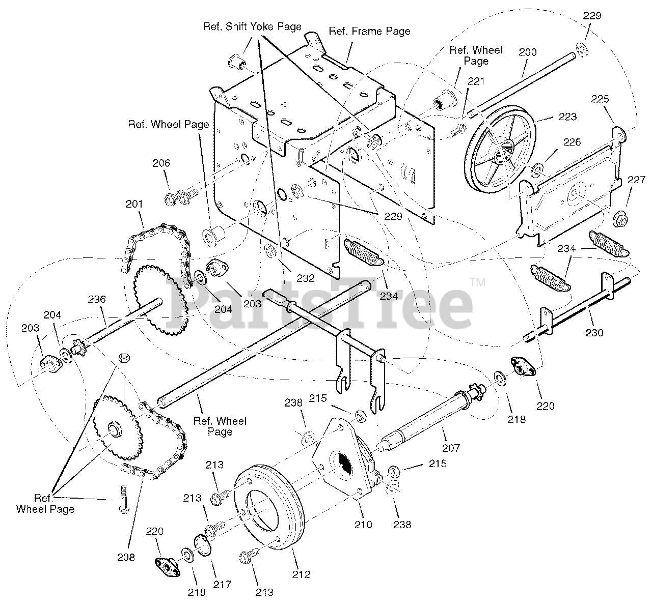 Frontier ST 1129 (629110x16B) Frontier 29" Snow Thrower (2004) Drive