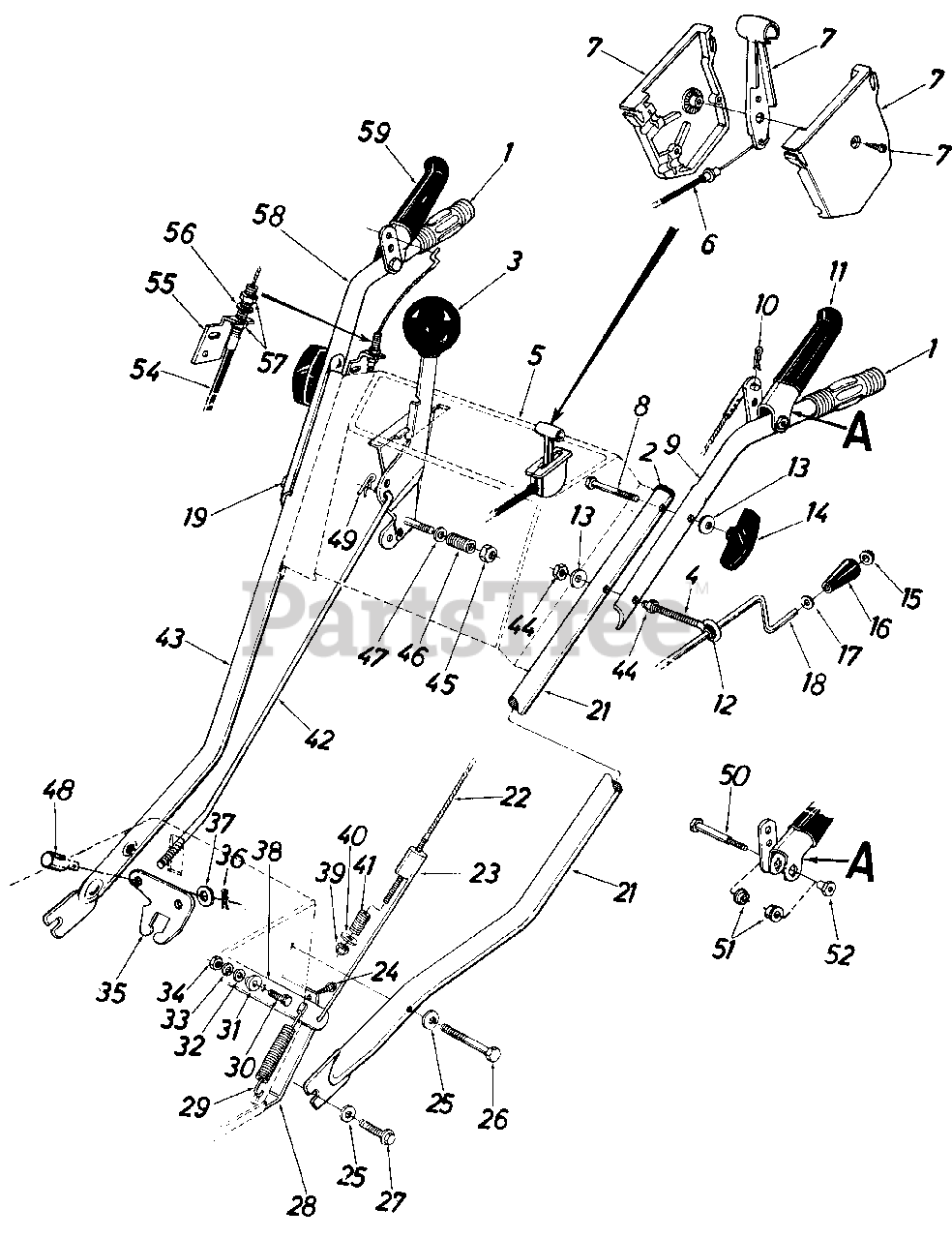 MTD 31250S - MTD Snow Thrower (1985) Snow Parts Lookup with Diagrams