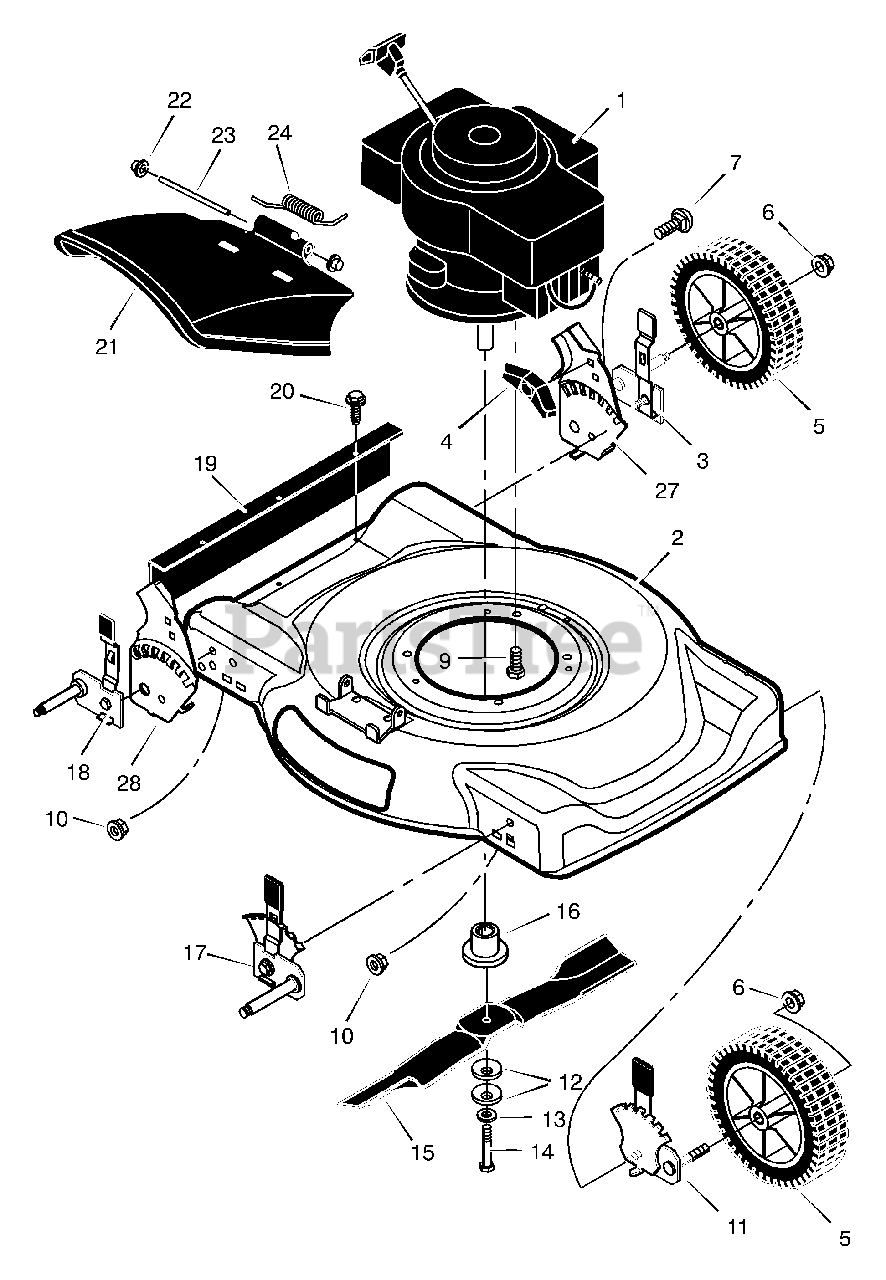 Briggs & Stratton 220092x92B Briggs & Stratton 22" WalkBehind Mower