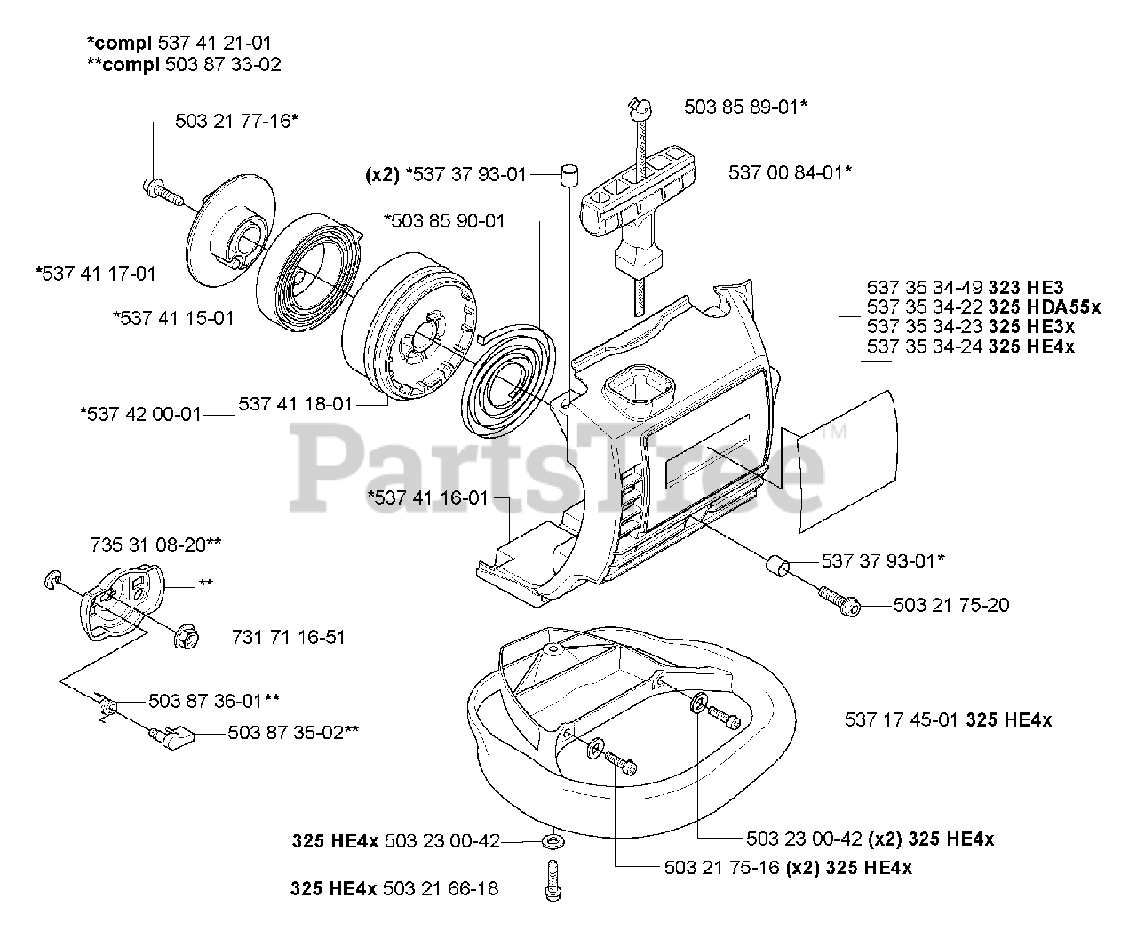 Husqvarna 325 HDA 55 X - Husqvarna Hedge Trimmer (2005-10