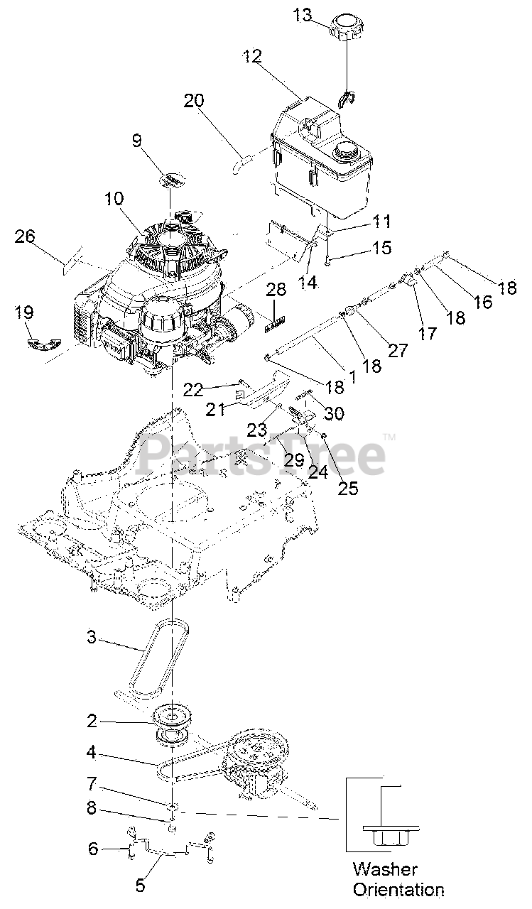 Exmark ECS180CKA30000 Exmark 30" SSeries WalkBehind Mower, Kawasaki