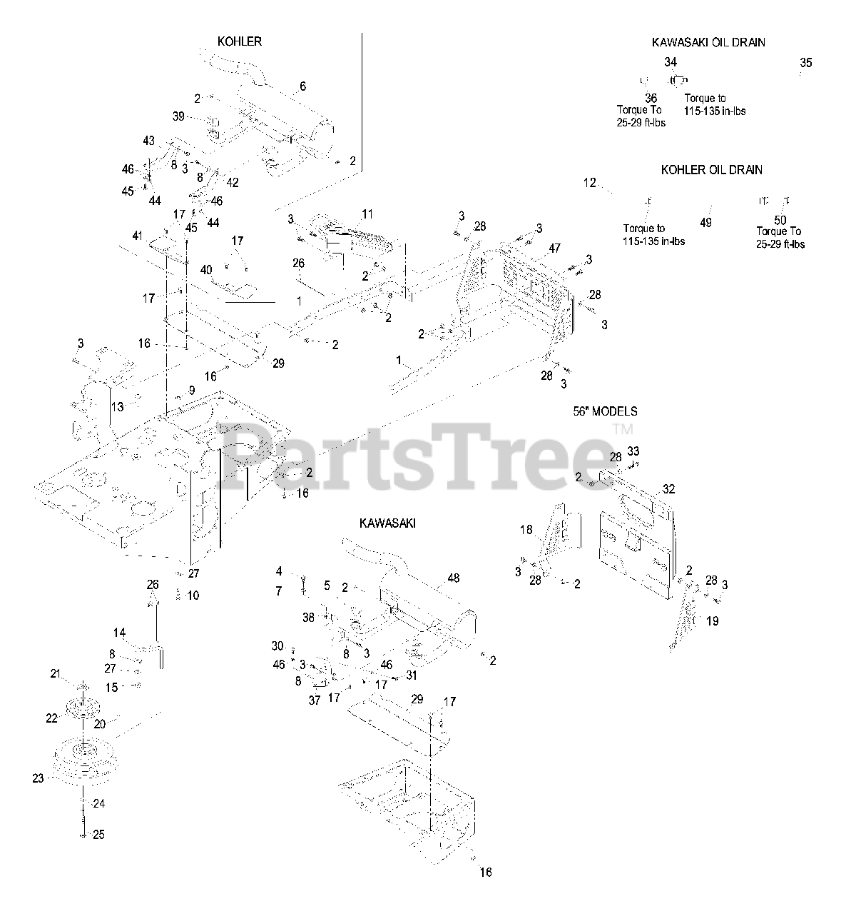 Exmark LHP27KC505 Exmark 50" Lazer Z HP ZeroTurn Mower, 27HP Kohler
