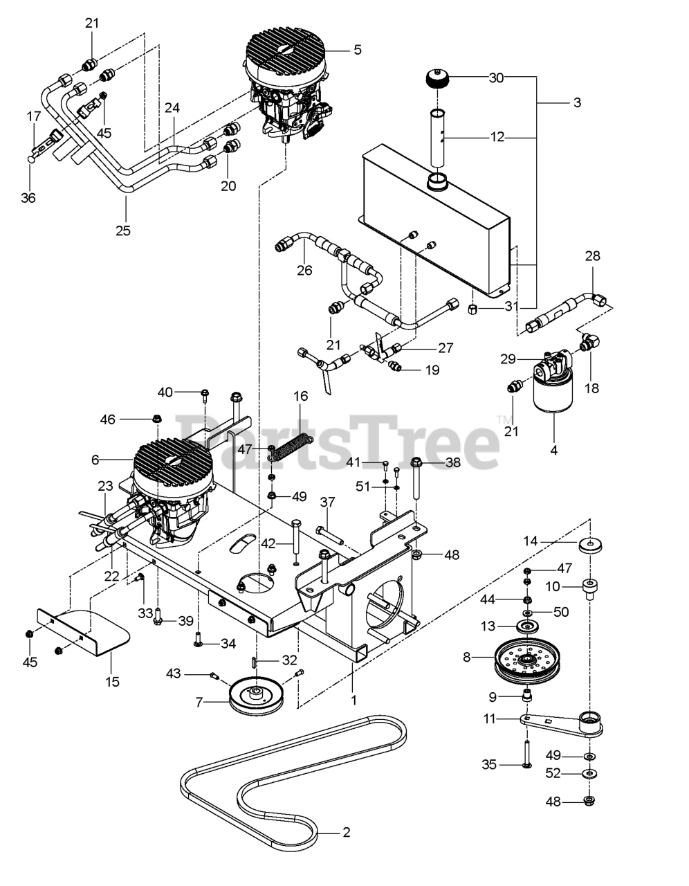 Husqvarna PZ 34 FX BF (966553901-00) - Husqvarna Zero-Turn Mower (2011 ...