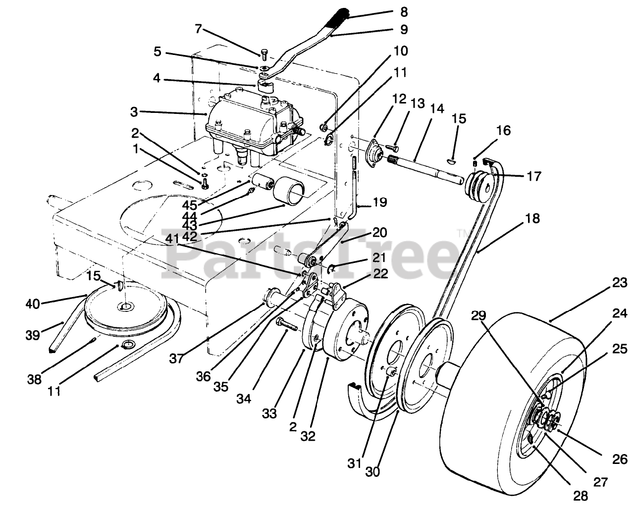 Toro 30165 - Toro ProLine Walk-Behind Mower, Gear Drive, 12.5hp (SN