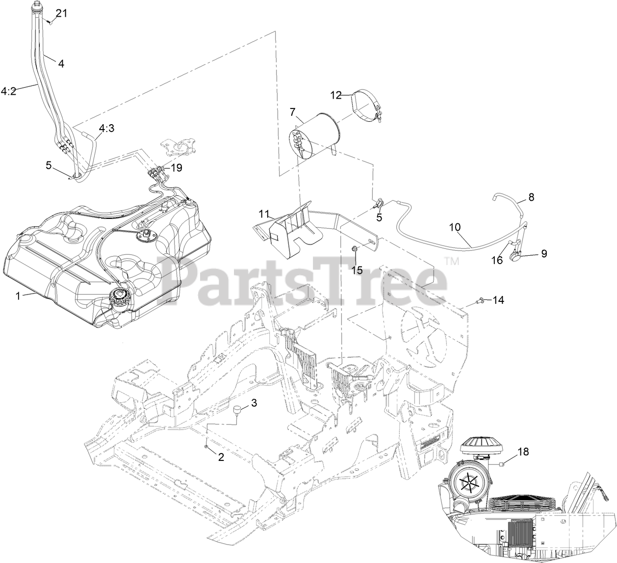 Exmark LZE651CKA484A2 Exmark 48" Lazer Z ESeries ZeroTurn Mower