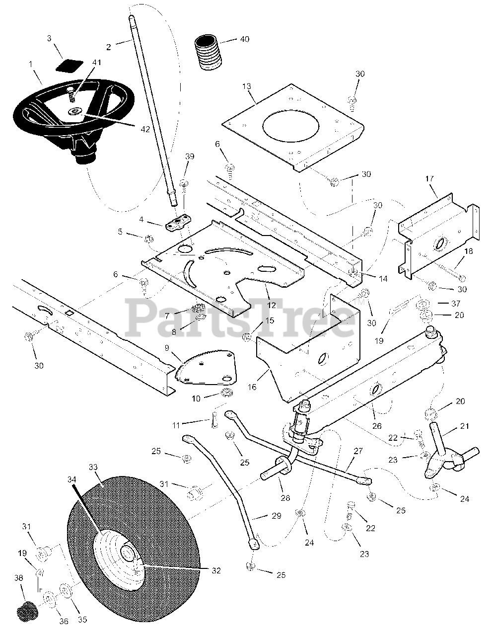 Murray 312002x98A Murray 31" Lawn Tractor (2003) Steering Parts
