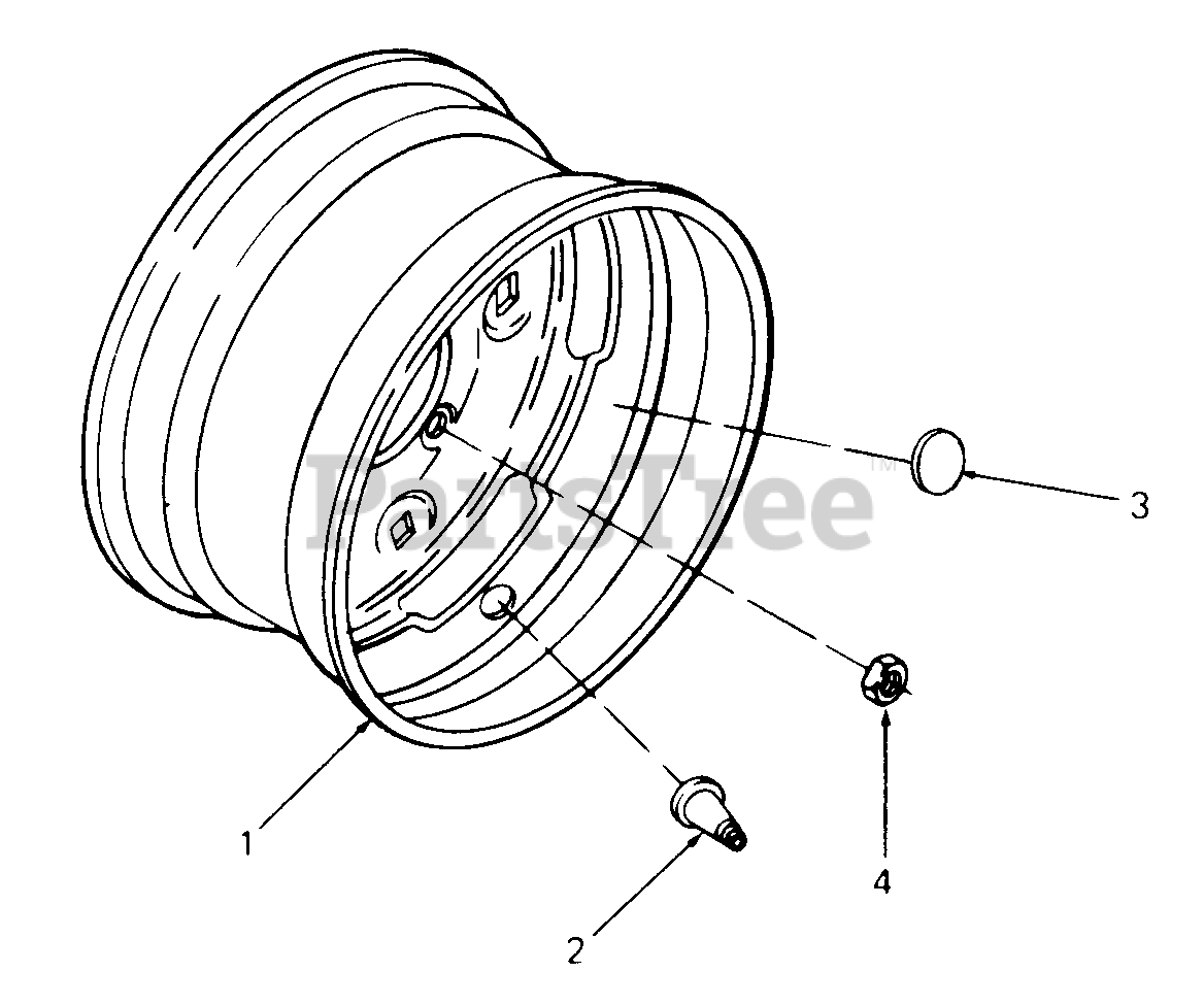 Cub cadet sales rear rims