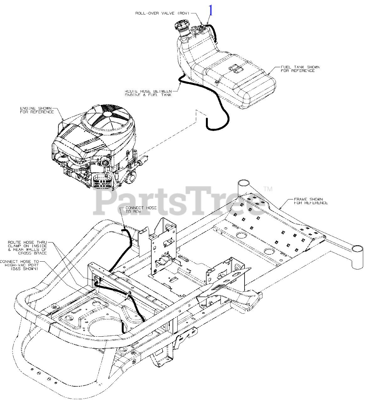 Craftsman zero on sale turn 54 parts