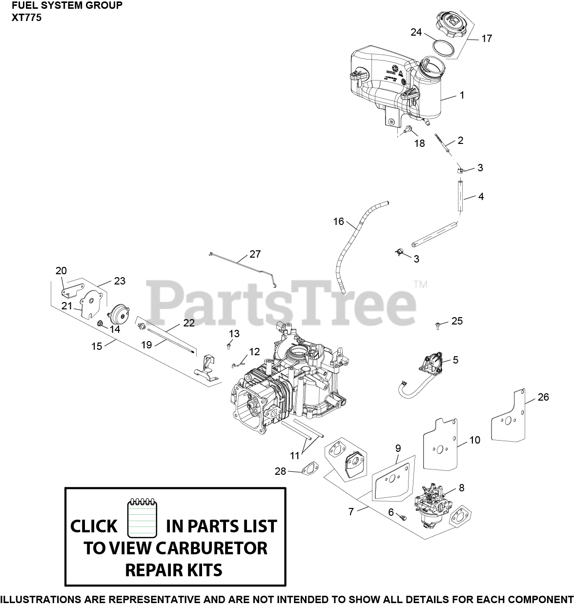 Kohler XT7753001 Kohler XT Series Engine, Basic Version, 7.75 ftlbs