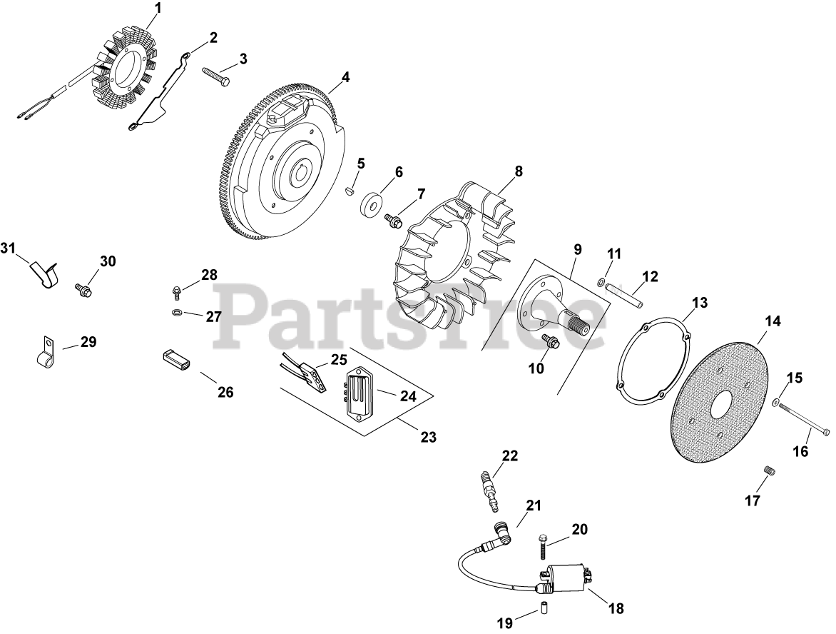 19 Hp Kohler Engine Parts Diagram Kohler SV7353029 Kohler Courage