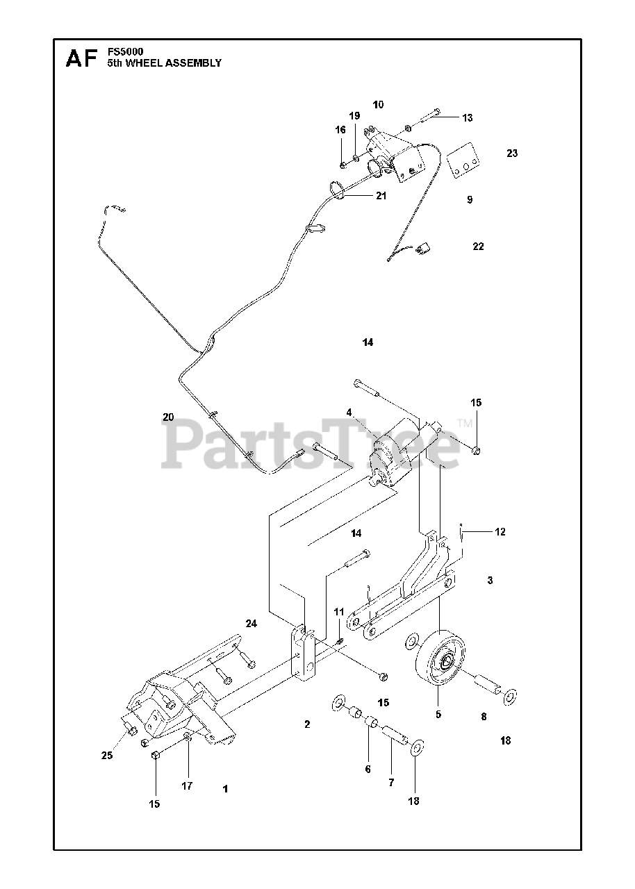 Fifth wheel parts diagram