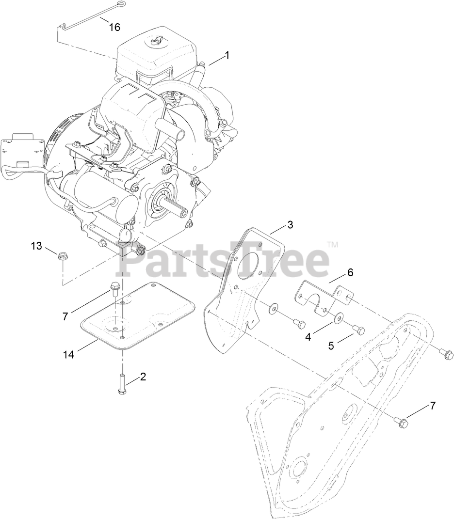 Toro 38751 (721 R-C) - Toro 21" Power Clear Commercial Snow Thrower (SN