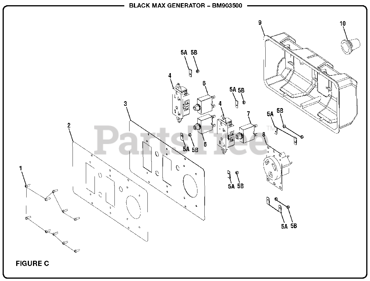 Black Max BM 903500 (090930202) Black Max 3500 Watt Generator, Rev 06