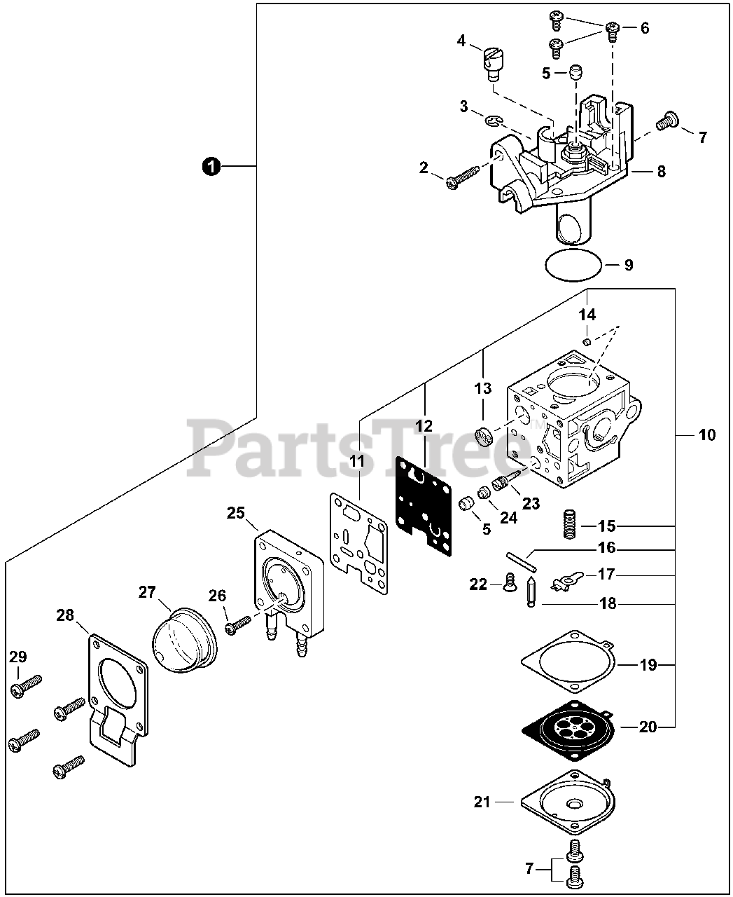 pensionist Terminologi vask Echo GT-225 - Echo String Trimmer (SN: S96013001001 - S96013999999)  Carburetor S/N: S96013060001-S96013999999 Parts Lookup with Diagrams |  PartsTree