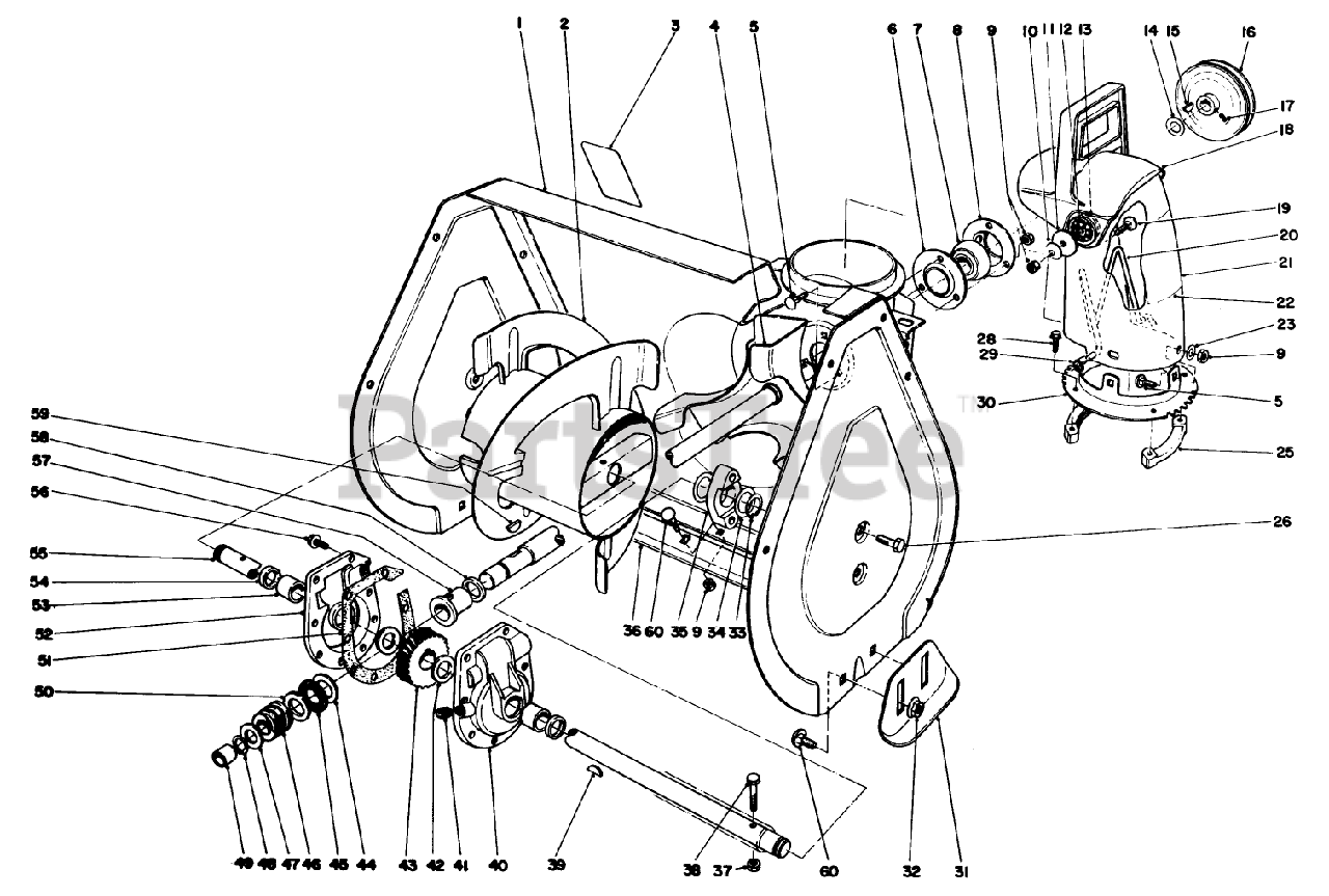 Toro 38052 (521) Toro 21" Snow Thrower (SN 008000001 008999999