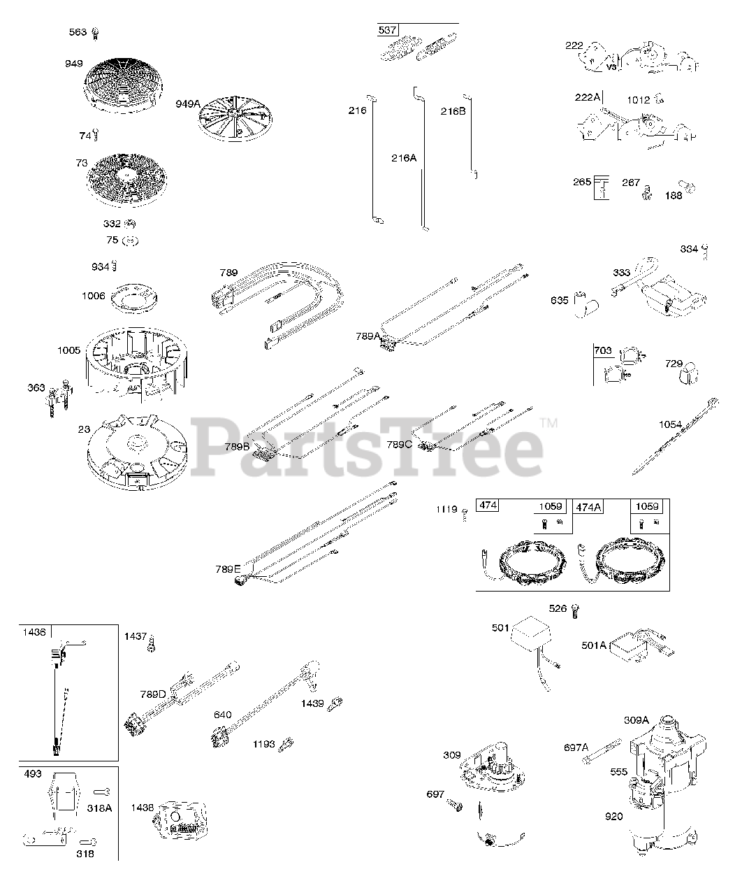 Briggs & Stratton 44T977-0005-G1 - Briggs & Stratton Vertical Engine ...