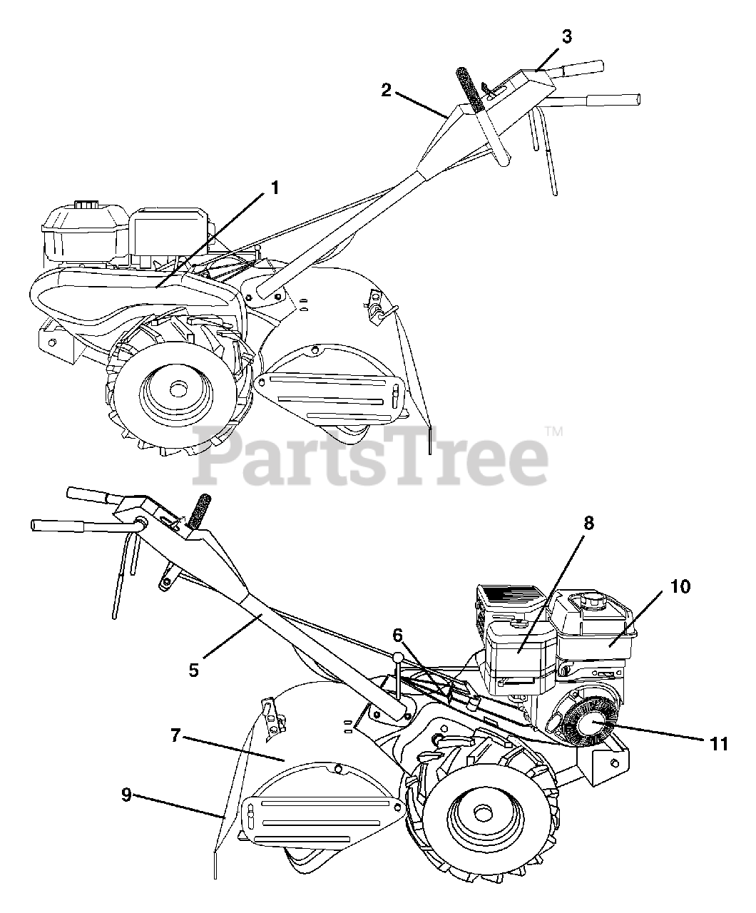 Husqvarna 650 Rtt 954329172 A Husqvarna Rear Tine Tiller 2003 01