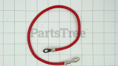 7019326YP - Positive Red Wire, 17" Long, 8 Awg, 1/4" Holes