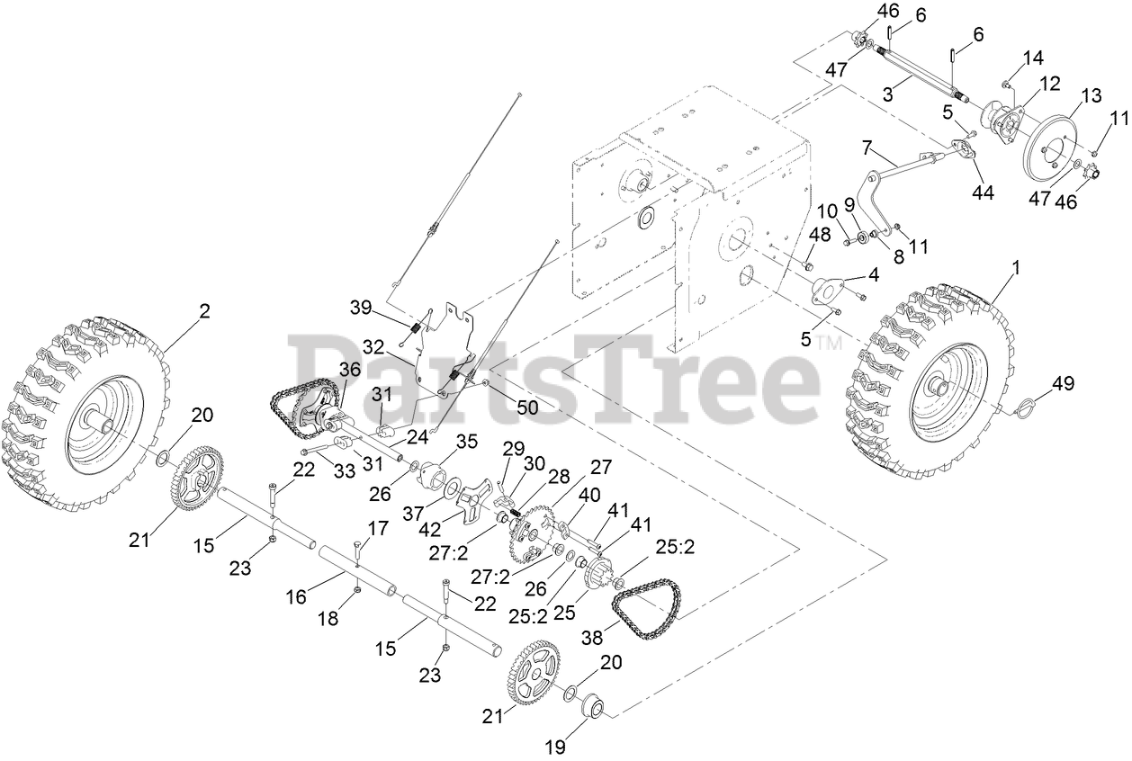 Toro 38844 (1432 OHXE) - Toro 32" Power Max Commercial Snow Thrower (SN